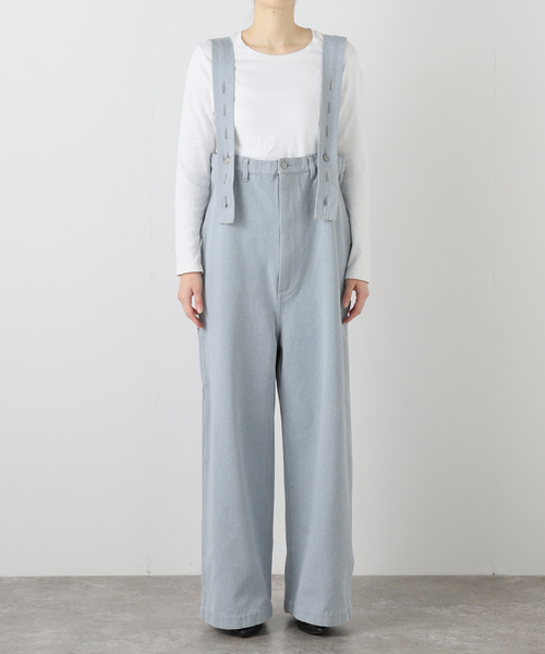 CITYSHOP(シティーショップ)の「QUIITO RECICLE WORK OVERALL Q26S-D133:オーバーオール(サロペット/オーバーオール・レディース・ブルー・MEDIUM)」の6枚目の写真