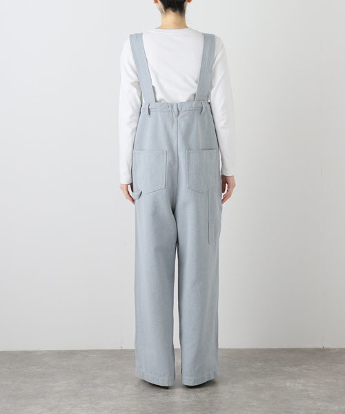 CITYSHOP(シティーショップ)の「QUIITO RECICLE WORK OVERALL Q26S-D133:オーバーオール(サロペット/オーバーオール・レディース・ブルー・MEDIUM)」の8枚目の写真