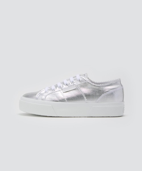 PELLICO(ペリーコ)の「【PELLICO×SUPERGA】 スニーカー 3.5cm SILVER(スニーカー・レディース・シルバー・38/37/36/35/39)」の2枚目の写真