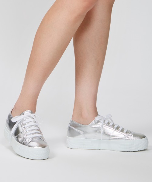 PELLICO(ペリーコ)の「【PELLICO×SUPERGA】 スニーカー 3.5cm SILVER(スニーカー・レディース・シルバー・38/37/36/35/39)」の7枚目の写真