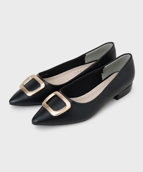 THE SHOP TK （ザ ショップ ティーケー ）の「メタルバックルパンプス（パンプス・レディース・アイボリー/ブラック・30/35/45）」の4枚目の写真