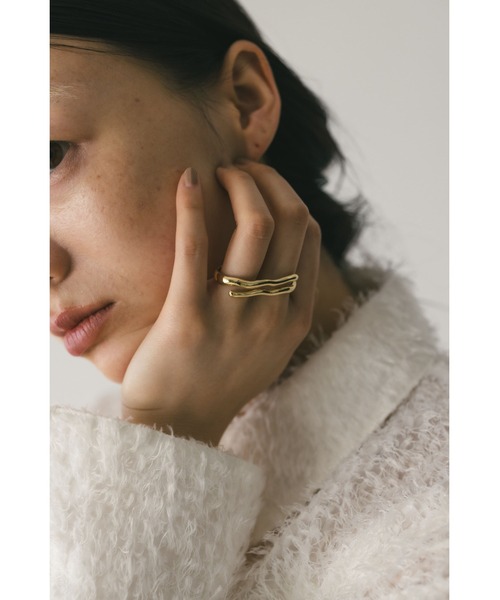 STYLEMIXER(スタイルミキサー)の「ダブルフィンガーリング(リング・レディース・ゴールド/シルバー・FREE)」の12枚目の写真