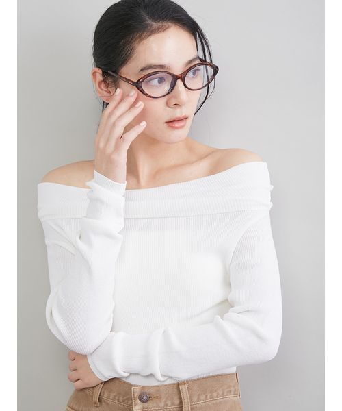 Mila Owen(ミラオーウェン)の「キャットアイダテメガネ(メガネ・レディース・ブラック/ブラウン・F)」の16枚目の写真