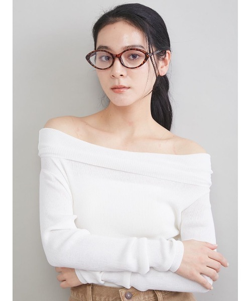 Mila Owen（ミラオーウェン）の「キャットアイダテメガネ（メガネ・レディース・ブラック/ブラウン・F）」の10枚目の写真