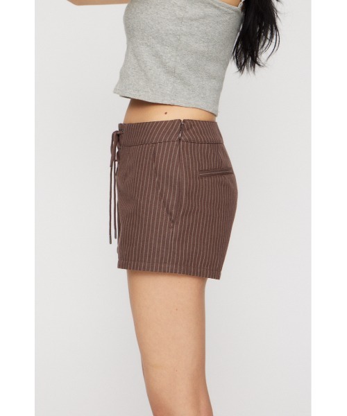 LAGUA GEM（ラグアジェム）の「STRIPE LACE UP ショートパンツ（その他パンツ・レディース・ブラック/ホワイト/ブラウン・X-SMALL/SMALL/MEDIUM）」の19枚目の写真