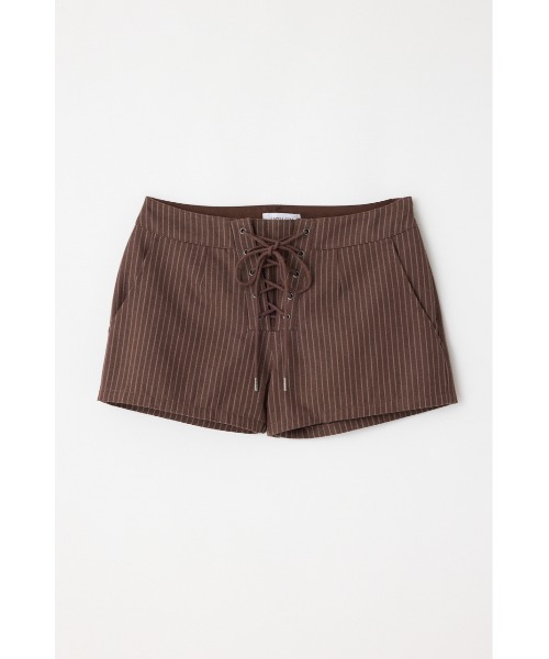 LAGUA GEM（ラグアジェム）の「STRIPE LACE UP ショートパンツ（その他パンツ・レディース・ブラック/ホワイト/ブラウン・X-SMALL/SMALL/MEDIUM）」の22枚目の写真