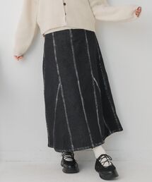 箔プリントデニムSK