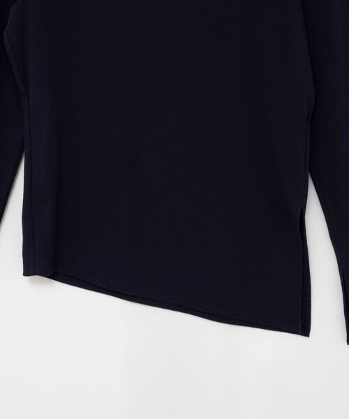 NOLLEY’S Sophi（ノーリーズソフィ）の「ウォッシャブルベアテレコスリットロンＴ（Tシャツ/カットソー・レディース・サックスブルー/ネイビー/ホワイト・38）」の8枚目の写真