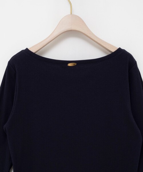 NOLLEY’S Sophi（ノーリーズソフィ）の「ウォッシャブルベアテレコスリットロンＴ（Tシャツ/カットソー・レディース・サックスブルー/ネイビー/ホワイト・38）」の11枚目の写真