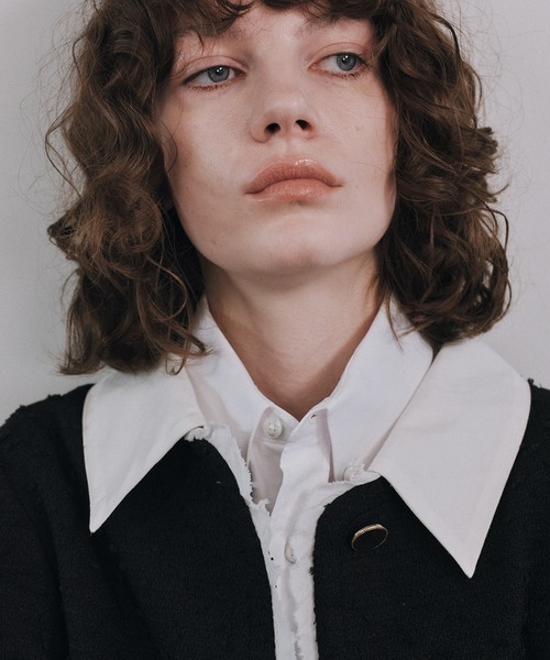 LE CIEL BLEU(ルシェルブルー)の「ツイードジャケットwデタッチャブルカラー / Tweed Jacket w/Detachable Collar(テーラードジャケット・レディース・ブラック・36/38)」の12枚目の写真