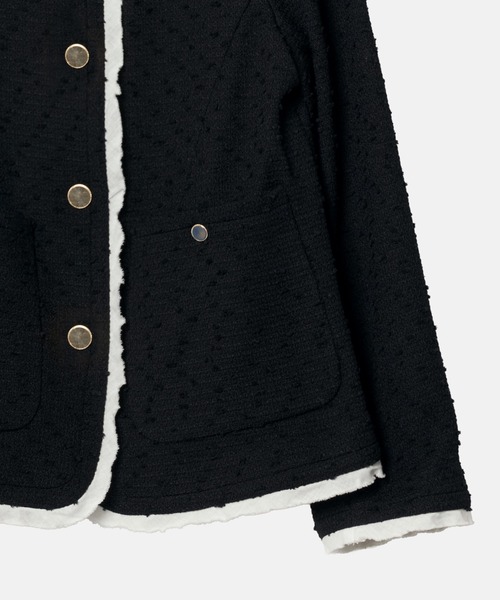 LE CIEL BLEU(ルシェルブルー)の「ツイードジャケットwデタッチャブルカラー / Tweed Jacket w/Detachable Collar(テーラードジャケット・レディース・ブラック・36/38)」の21枚目の写真