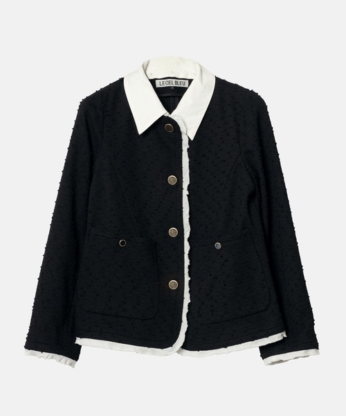 LE CIEL BLEU(ルシェルブルー)の「ツイードジャケットwデタッチャブルカラー / Tweed Jacket w/Detachable Collar(テーラードジャケット・レディース・ブラック・36/38)」の19枚目の写真