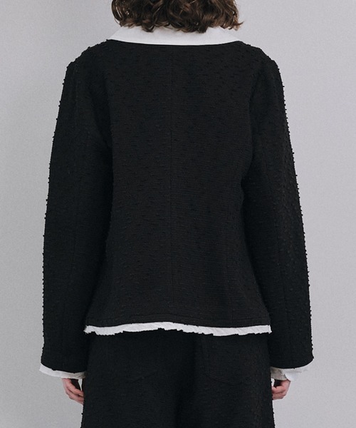 LE CIEL BLEU(ルシェルブルー)の「ツイードジャケットwデタッチャブルカラー / Tweed Jacket w/Detachable Collar(テーラードジャケット・レディース・ブラック・36/38)」の18枚目の写真