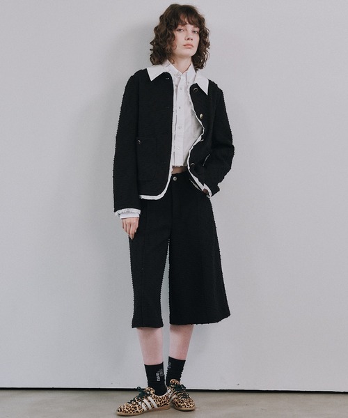 LE CIEL BLEU(ルシェルブルー)の「ツイードジャケットwデタッチャブルカラー / Tweed Jacket w/Detachable Collar(テーラードジャケット・レディース・ブラック・36/38)」の14枚目の写真