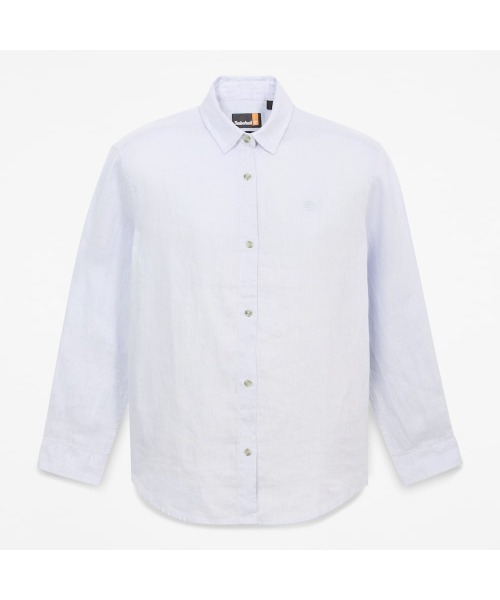 Timberland(ティンバーランド)の「リネン 長袖 シャツ レディース(シャツ/ブラウス・レディース・グレー・LARGE/MEDIUM/SMALL/X-SMALL)」の5枚目の写真