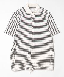Curly（カーリー）の「ボーダー柄半袖シャツ（シャツ/ブラウス）」