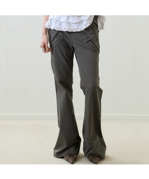 EL RIBBON BOOTSCUT PANTS(CHARCOAL)