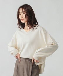 GLOBAL WORK（グローバルワーク）の「ドライタッチVネックプルオーバー長袖/634083（ニット/セーター）」