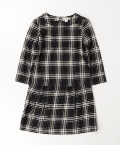 セール】シャギーボレロロングチェックワンピース（ワンピース