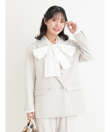 Re-J&SUPURE（リジェイアンドスプル）の「【大きいサイズ】【Wクロス】Wボタンテーラードジャケット(セットアップ可)（テーラードジャケット）」