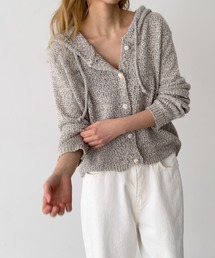 CANAL JEAN | El mar　スラブヤーンパーカーカーディガン(カーディガン/ボレロ)