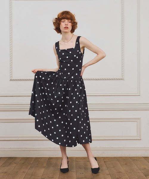 EIMY ISTOIRE（エイミーイストワール）の「ドットワンピース（ワンピース・レディース・ホワイト/ブラック・38/36）」の5枚目の写真