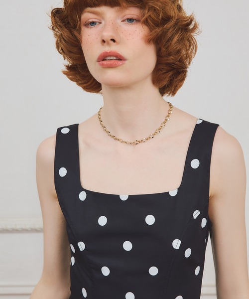 EIMY ISTOIRE（エイミーイストワール）の「ドットワンピース（ワンピース・レディース・ホワイト/ブラック・38/36）」の8枚目の写真