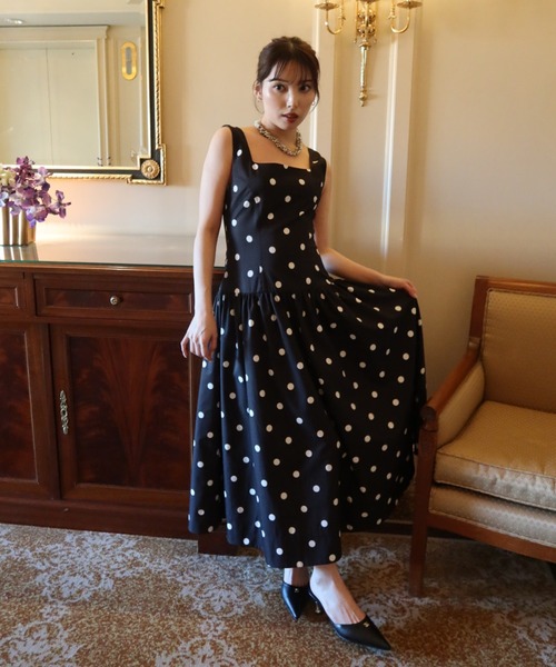 EIMY ISTOIRE（エイミーイストワール）の「ドットワンピース（ワンピース・レディース・ホワイト/ブラック・38/36）」の15枚目の写真