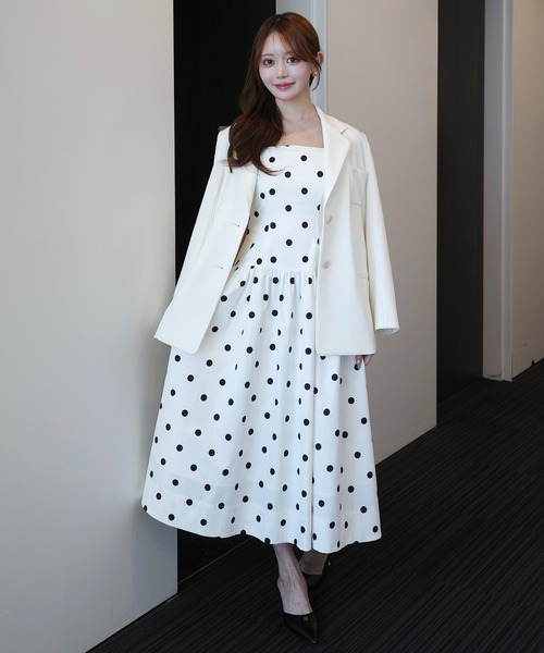 EIMY ISTOIRE（エイミーイストワール）の「ドットワンピース（ワンピース・レディース・ホワイト/ブラック・38/36）」の11枚目の写真