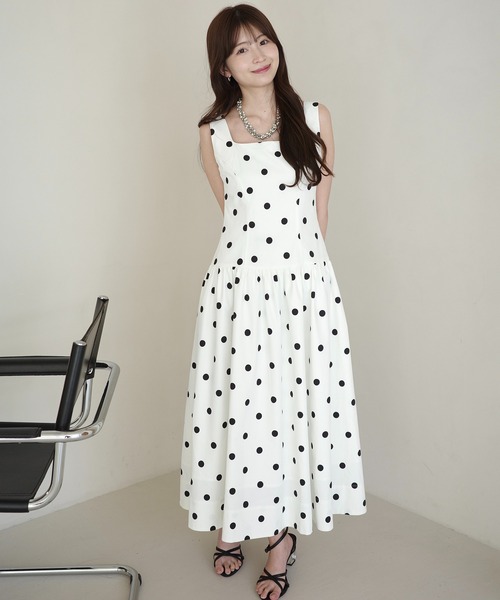 EIMY ISTOIRE（エイミーイストワール）の「ドットワンピース（ワンピース・レディース・ホワイト/ブラック・38/36）」の17枚目の写真