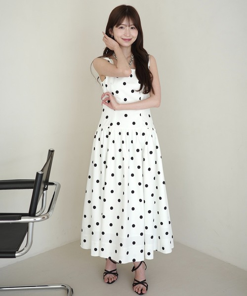 EIMY ISTOIRE（エイミーイストワール）の「ドットワンピース（ワンピース・レディース・ホワイト/ブラック・38/36）」の18枚目の写真