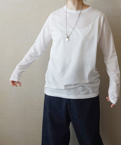 JOURNAL STANDARD LUXE(ジャーナルスタンダード ラックス)の「スパイラルジャージプルオーバー(Tシャツ/カットソー・レディース・ホワイト/ブラック・MEDIUM/SMALL)」の2枚目の写真