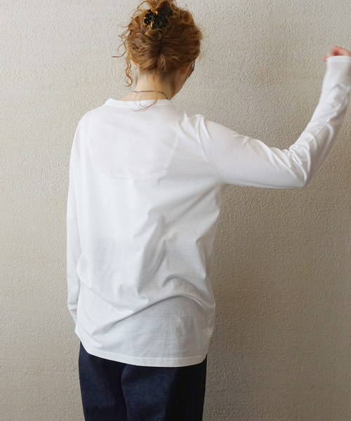 JOURNAL STANDARD LUXE(ジャーナルスタンダード ラックス)の「スパイラルジャージプルオーバー(Tシャツ/カットソー・レディース・ホワイト/ブラック・MEDIUM/SMALL)」の6枚目の写真