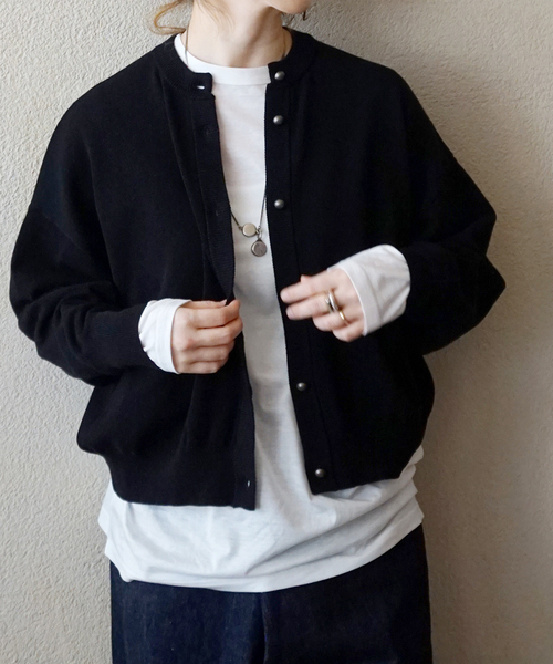 JOURNAL STANDARD LUXE(ジャーナルスタンダード ラックス)の「スパイラルジャージプルオーバー(Tシャツ/カットソー・レディース・ホワイト/ブラック・MEDIUM/SMALL)」の7枚目の写真