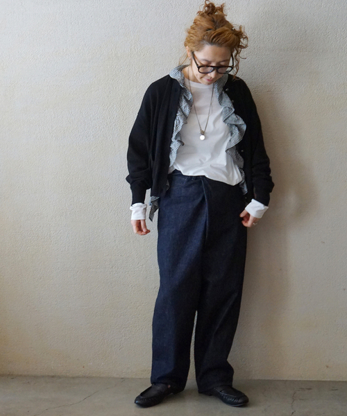 JOURNAL STANDARD LUXE(ジャーナルスタンダード ラックス)の「スパイラルジャージプルオーバー(Tシャツ/カットソー・レディース・ホワイト/ブラック・MEDIUM/SMALL)」の8枚目の写真