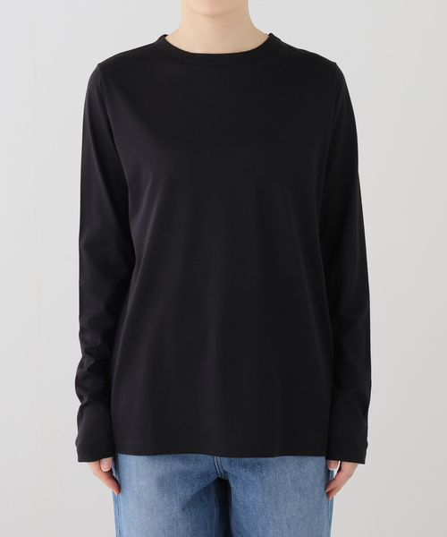 JOURNAL STANDARD LUXE(ジャーナルスタンダード ラックス)の「スパイラルジャージプルオーバー(Tシャツ/カットソー・レディース・ホワイト/ブラック・MEDIUM/SMALL)」の9枚目の写真