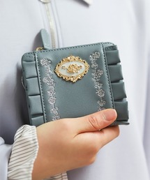 axes femme | ローズ刺繍フリルミニ財布(その他雑貨)