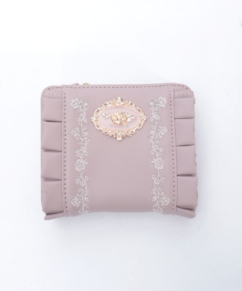 axes femme（アクシーズファム）の「ローズ刺繍フリルミニ財布（その他雑貨・レディース・ブラック/ピンク/ブルー・FREE）」の10枚目の写真