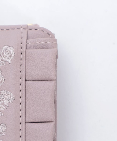 axes femme（アクシーズファム）の「ローズ刺繍フリルミニ財布（その他雑貨・レディース・ブラック/ピンク/ブルー・FREE）」の7枚目の写真