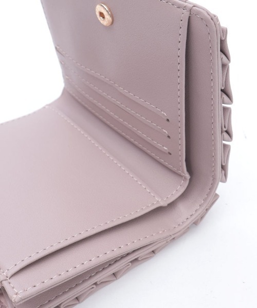 axes femme（アクシーズファム）の「ローズ刺繍フリルミニ財布（その他雑貨・レディース・ブラック/ピンク/ブルー・FREE）」の4枚目の写真