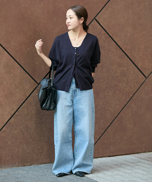 JOURNAL STANDARD（ジャーナルスタンダード）の「コットンシルクミックスVカーディガン（カーディガン/ボレロ・レディース・グレー/ネイビー・FREE）」の20枚目の写真