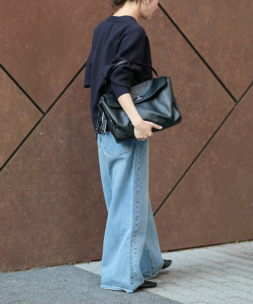 JOURNAL STANDARD（ジャーナルスタンダード）の「コットンシルクミックスVカーディガン（カーディガン/ボレロ・レディース・グレー/ネイビー・FREE）」の3枚目の写真