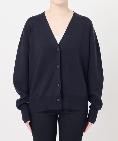 JOURNAL STANDARD（ジャーナルスタンダード）の「コットンシルクミックスVカーディガン（カーディガン/ボレロ・レディース・グレー/ネイビー・FREE）」の8枚目の写真
