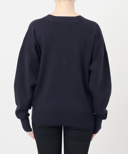 JOURNAL STANDARD（ジャーナルスタンダード）の「コットンシルクミックスVカーディガン（カーディガン/ボレロ・レディース・グレー/ネイビー・FREE）」の10枚目の写真