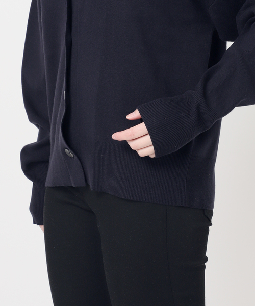 JOURNAL STANDARD（ジャーナルスタンダード）の「コットンシルクミックスVカーディガン（カーディガン/ボレロ・レディース・グレー/ネイビー・FREE）」の13枚目の写真