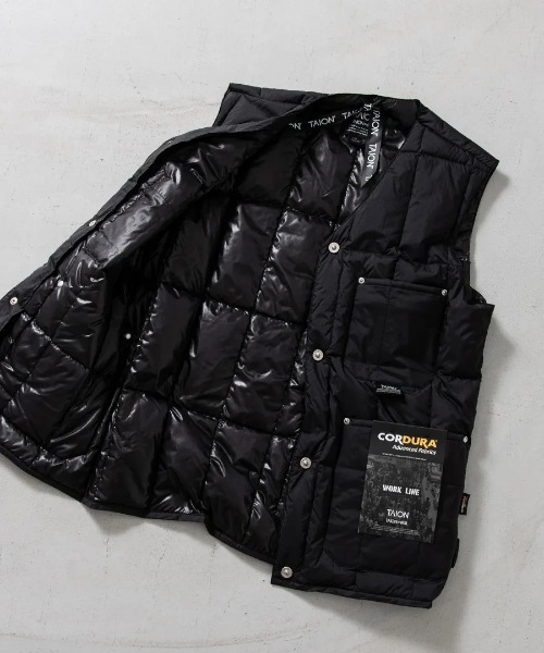 TAION(タイオン)の「TAION/タイオン/WORK V NECK DOWN VEST(ダウンベスト・メンズ・ブラック・M/L/XL)」の17枚目の写真