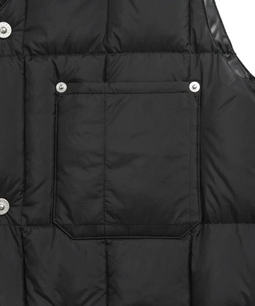 TAION(タイオン)の「TAION/タイオン/WORK V NECK DOWN VEST(ダウンベスト・メンズ・ブラック・M/L/XL)」の6枚目の写真