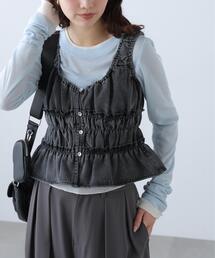 FREE'S MART | ◆シャーリングデニムビスチェ(シャツ/ブラウス)