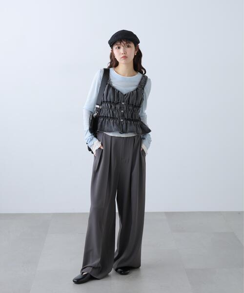 FREE'S MART（フリーズマート）の「◆シャーリングデニムビスチェ（シャツ/ブラウス・レディース・ブルー系その他/ブラック系その他/ブルー系その他3・FREE）」の9枚目の写真