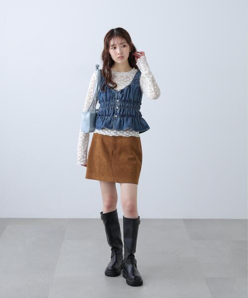 FREE'S MART（フリーズマート）の「◆シャーリングデニムビスチェ（シャツ/ブラウス・レディース・ブルー系その他/ブラック系その他/ブルー系その他3・FREE）」の19枚目の写真